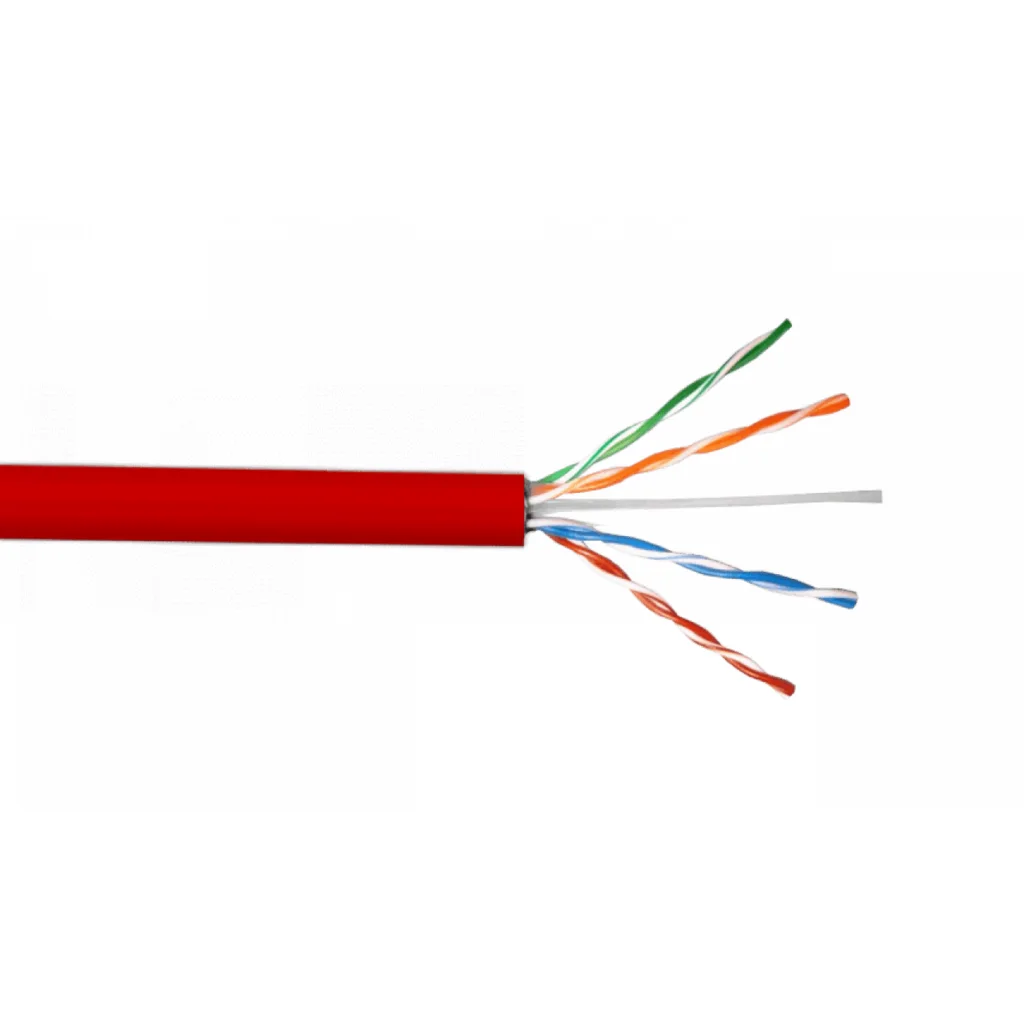 Imagen 1 de Cable de Red Linkchip CAT5E 8*24AWG UTP Multifilar Cobre 305mts Color Rojo