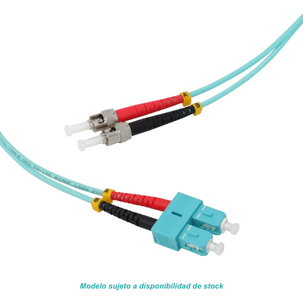 Imagen 4 de 3MT ST-SC OM3 MULTIMODO MM DUPLEX JUMPER FIBRA 50/125UM