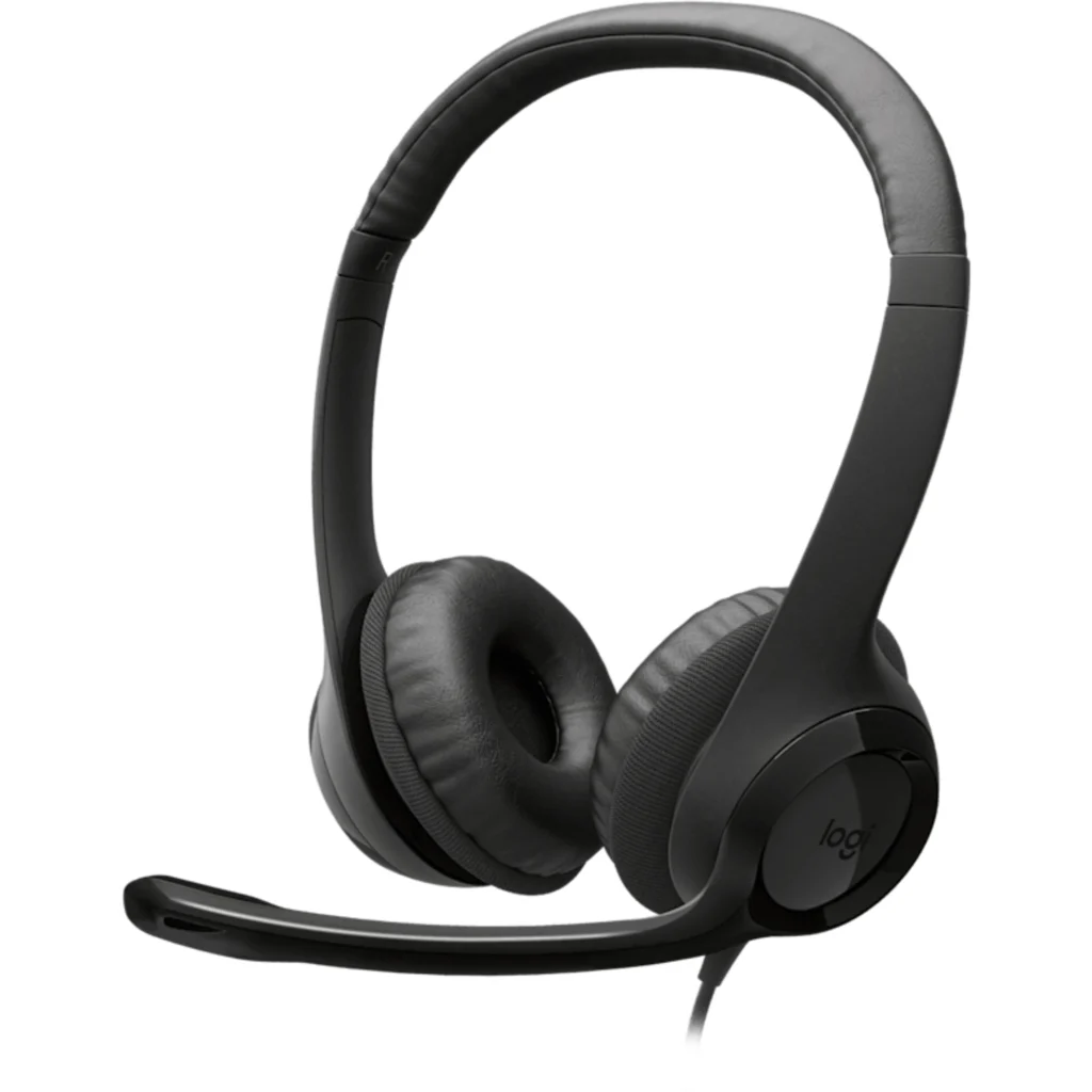Audífonos Logitech H390 USB-C Conectividad Alámbrica con Micrófono Negro
