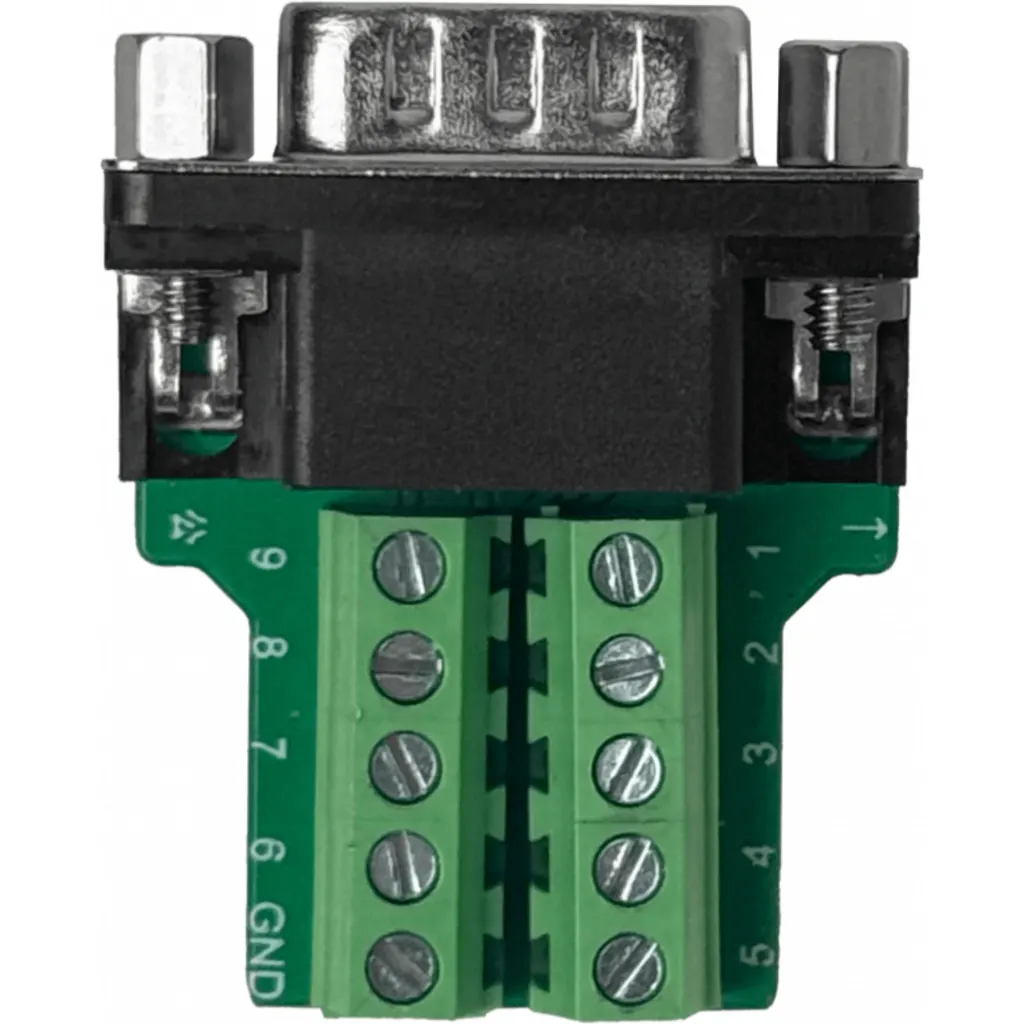 Imagen 3 de Conector Volante-Tapa DB9-Macho DE-09/H Atornillable Terminal-Regleta