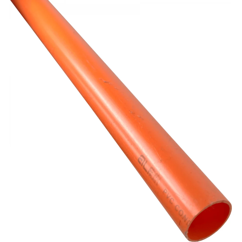 Imagen 1 de 3mt 40mm x 1,2mm Naranjo Tubo Conduit PVC Certificacion SEC