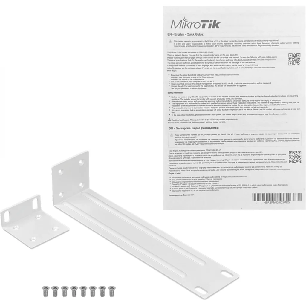 Imagen 4 de MIKROTIK 8-1000-PoE 140W-tot 2-SFP+10G Switch Rack 100-240VAC 48-57VDC
