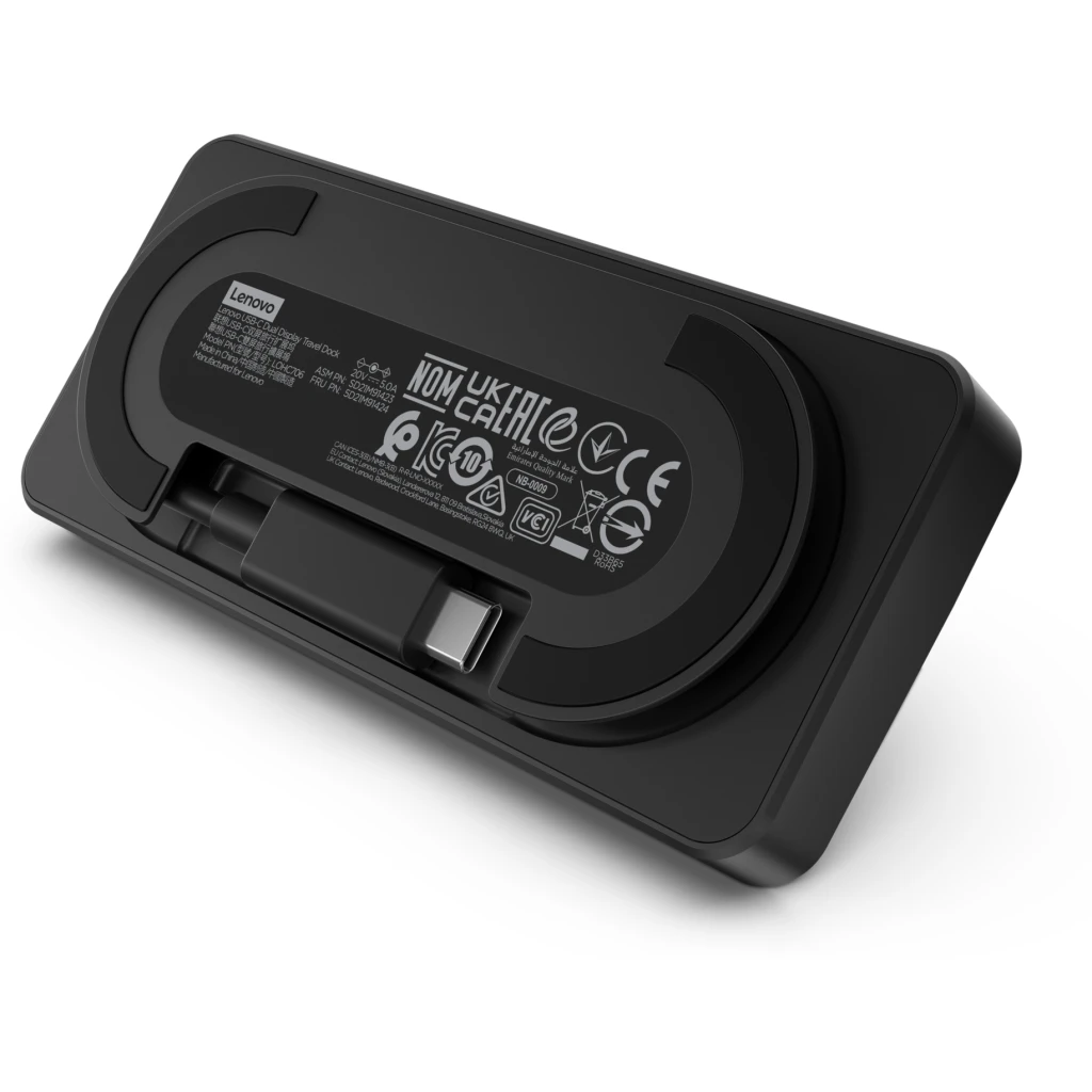 Imagen 3 de Docking Station  Lenovo Travel Dock, USB-C a Dual USB-C USB-A HDMI LAN 
