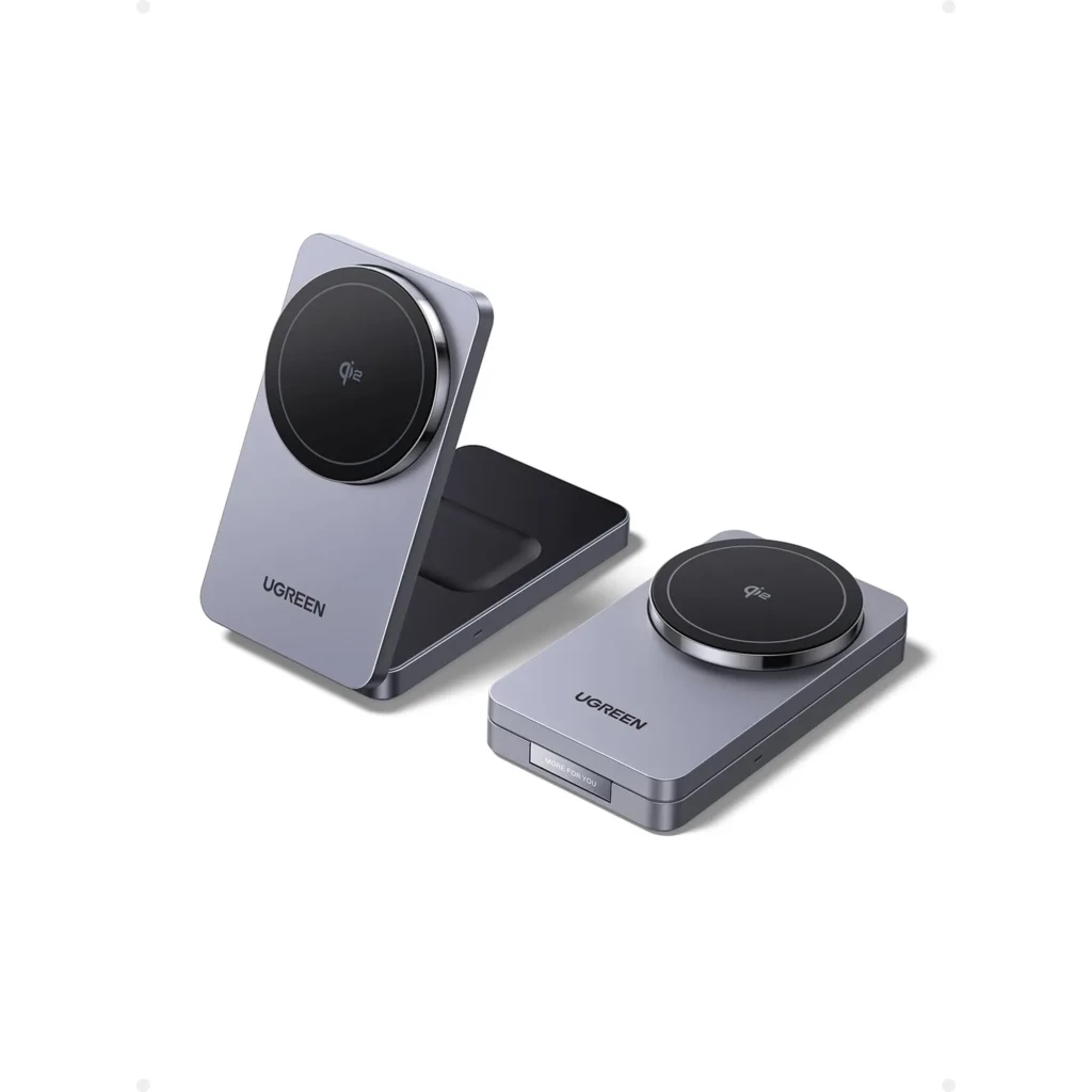 W706. UGREEN Cargador Magnetico inalambrico 20W. 2-en-1 (Celular y audifonos) Co