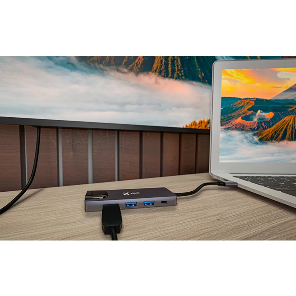 Imagen 8 de Xtech - Hub - 5 puertos - 5-in-1 USB-C(r) RJ-45  XTC-5