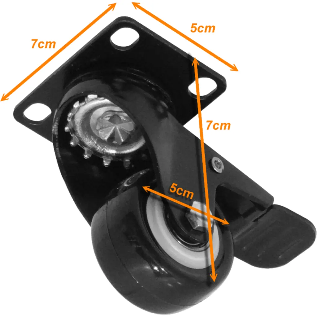 Imagen 2 de LINKMADE Rueda con Freno repuesto para Rack Piso VL PL