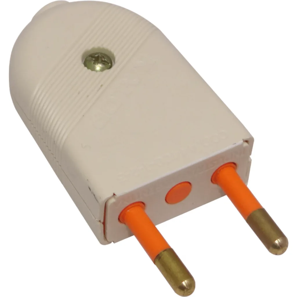 Imagen 3 de KALOP 2P Blanco 10A SEC-60477 Enchufe Macho Volante sin-Tierra KL44400