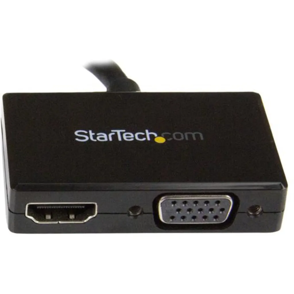 Imagen 1 de Adaptador de Video DisplayPort a HDMI VGA 1920*1200 1080p Activo Negro StarTech