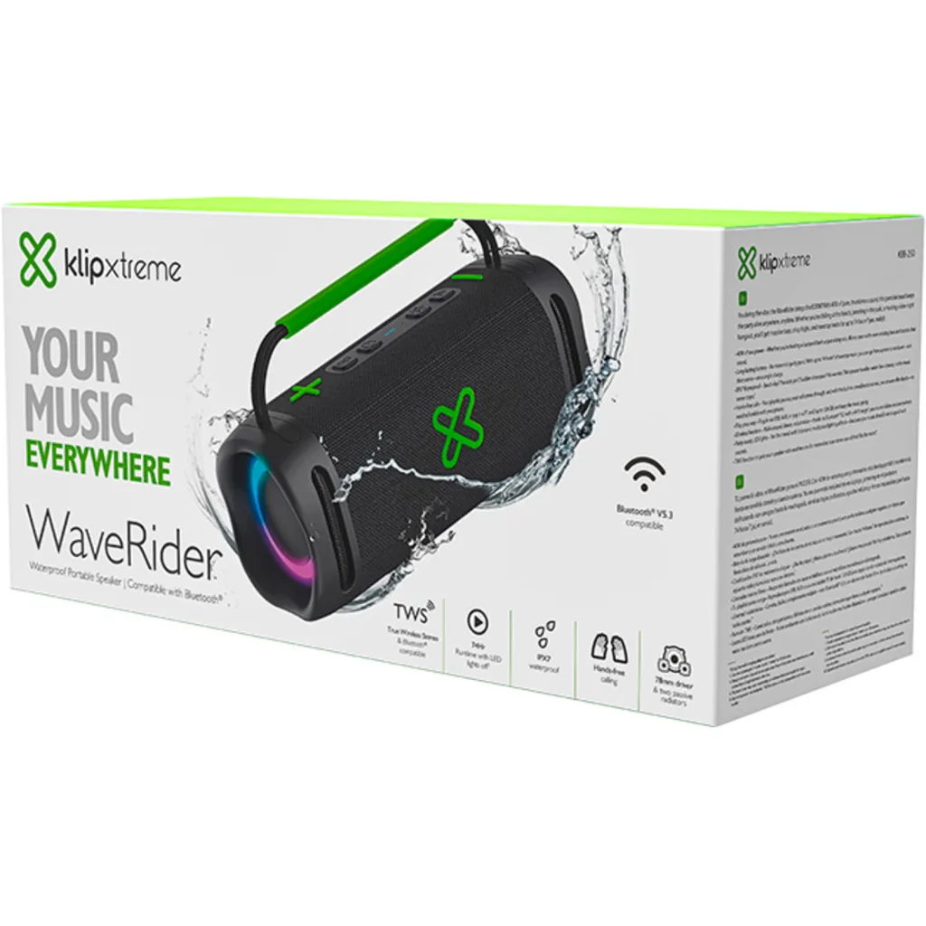 Imagen 11 de Klip Xtreme - Boombox speaker - Black - KBB-250