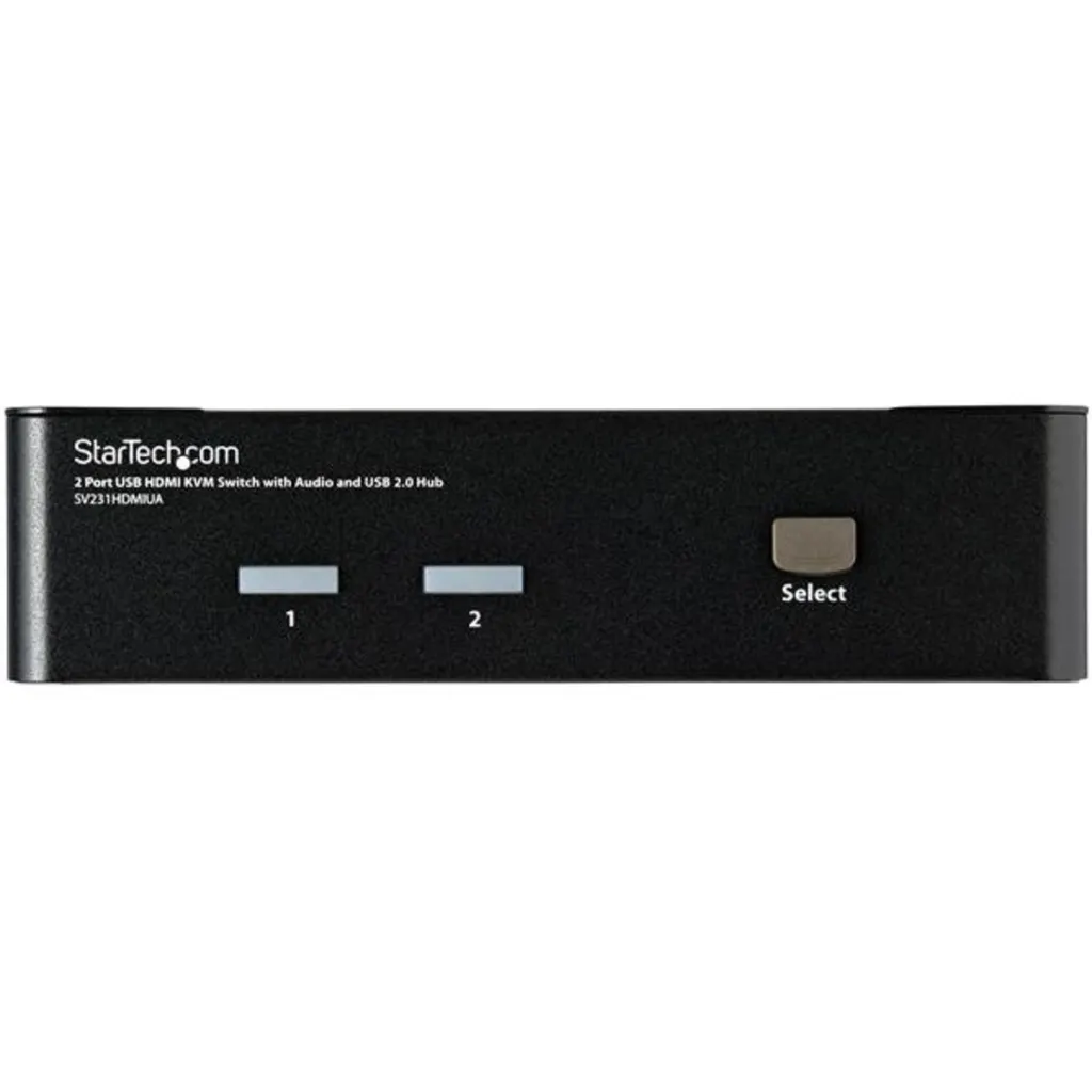 Imagen 2 de Conmutador Switch KVM 2 Port HDMI con Hub Conversor USB2.0 Audio 