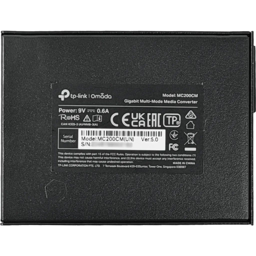 Conversor de fibra optica multimodo SC / mod. MC200CM TPLink