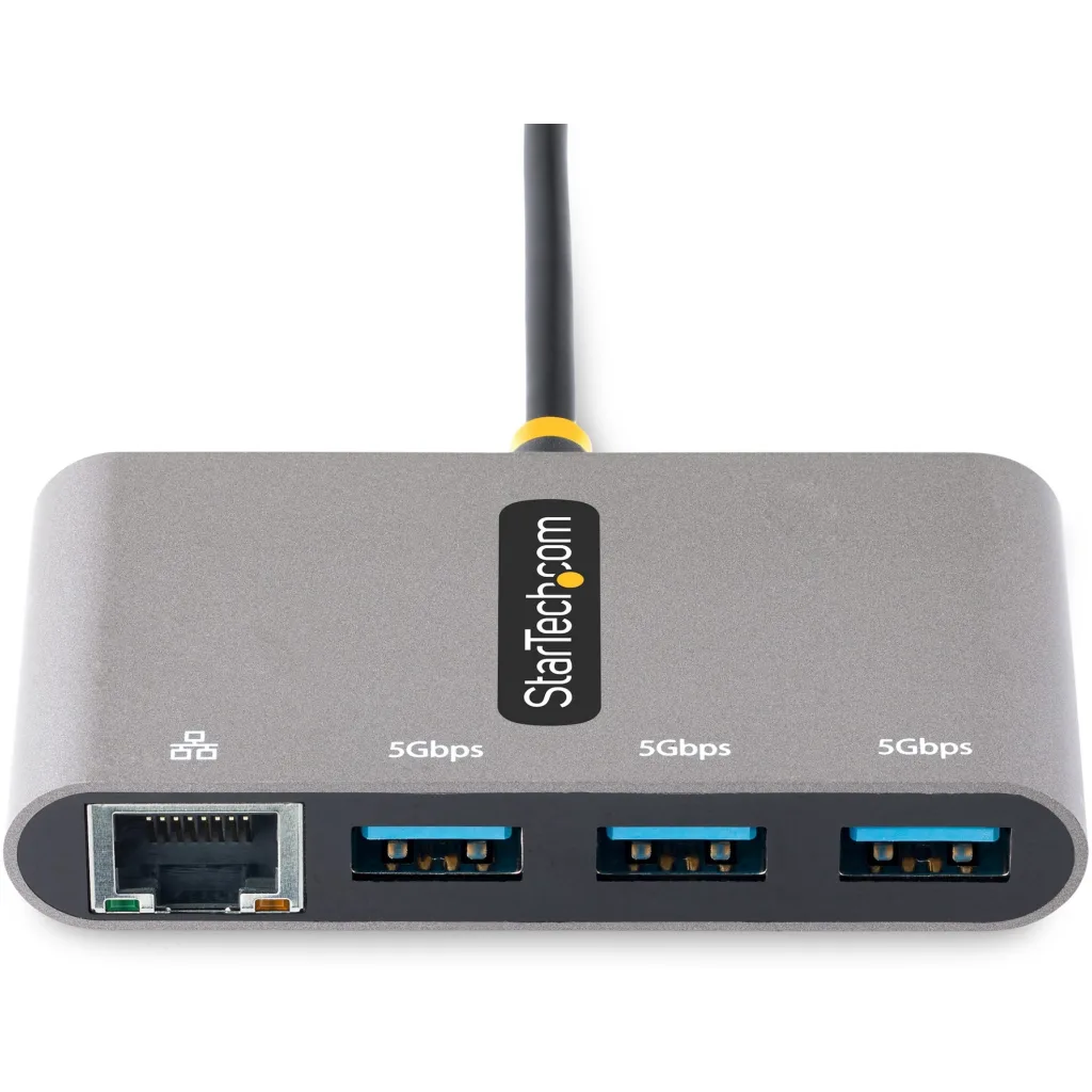 Imagen 2 de 3-Port USB-C Hub with Ethernet Portable