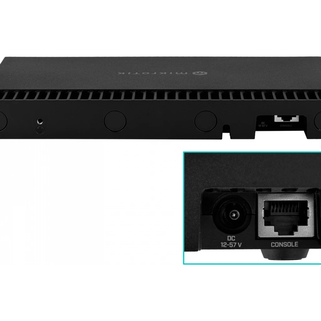 Imagen 3 de Router MIKROTIK 10-1000 1-SFP+10G Console-RJ45 L5 1,4GHz-x4 1U-Rack 12-57VDC