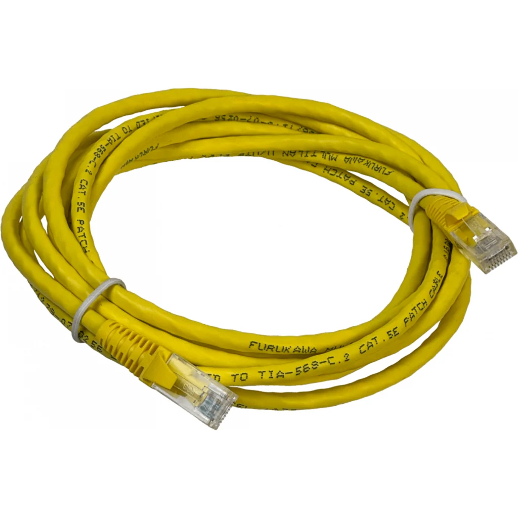 Imagen 1 de FURUKAWA 3m Cat5e Amarillo U/UTP CM Cable Patch RJ45 Multilan 35103805