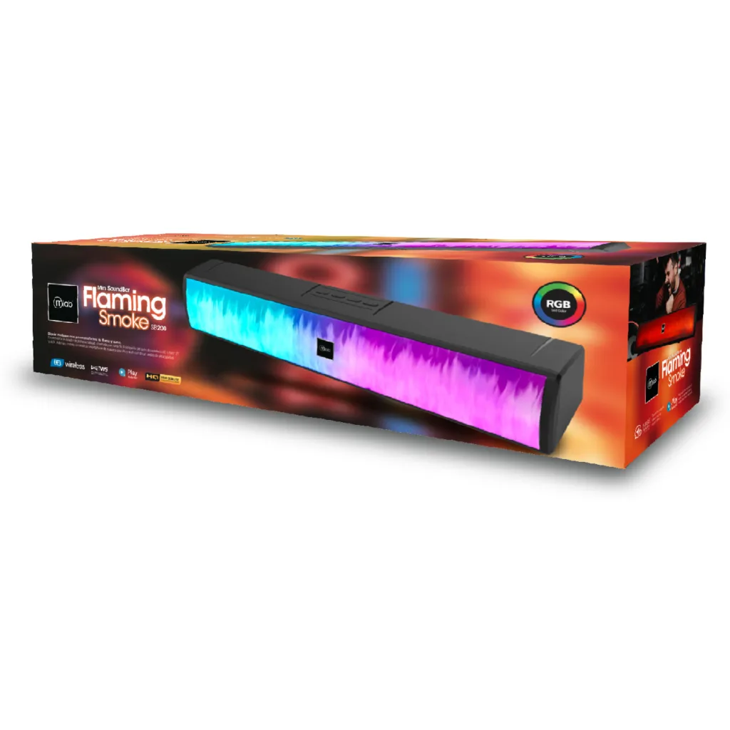 Imagen 7 de MLAB MINI SOUNDBAR FLAMING SMOKE BLUETOOTH SB-200