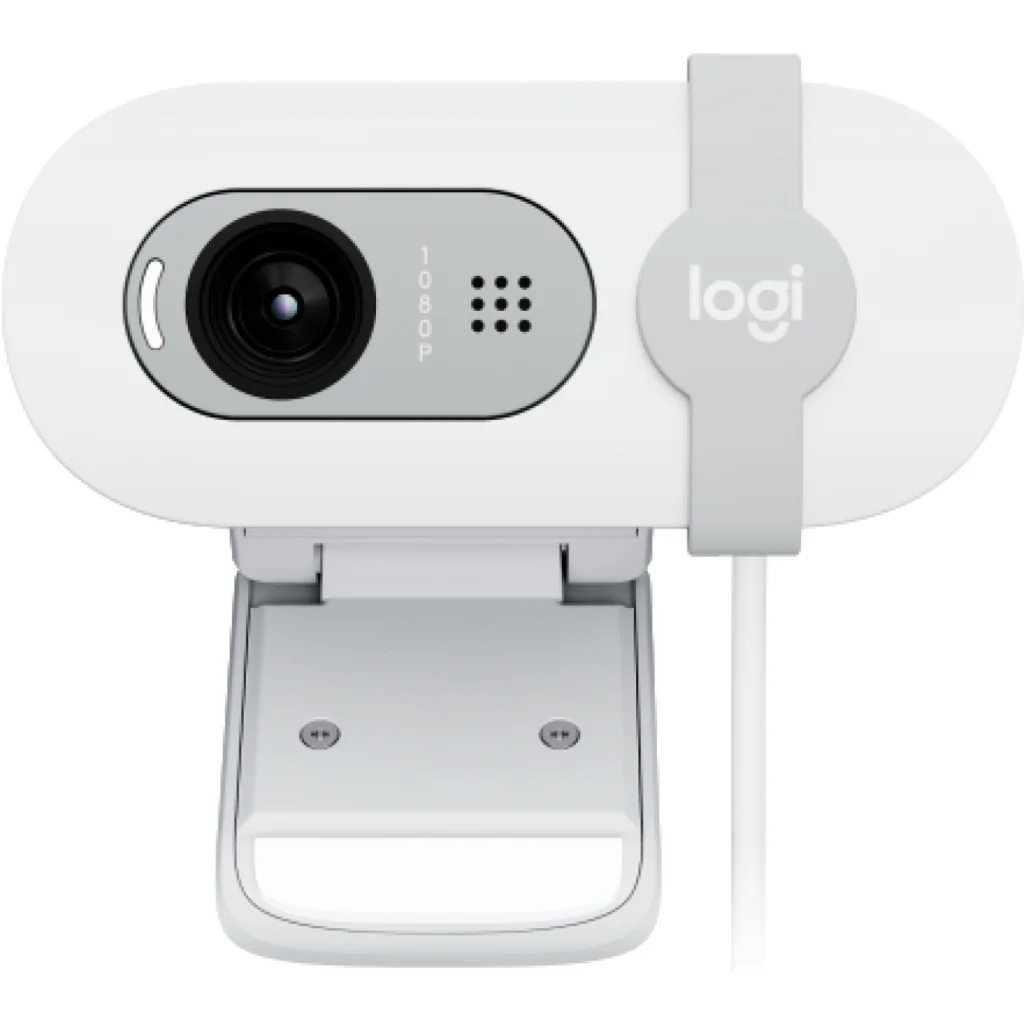 Imagen 1 de Cámara Web Logitech Brio 100, FHD1920*1080 30pps 2MP c/Mic USB tipo-A Blanco