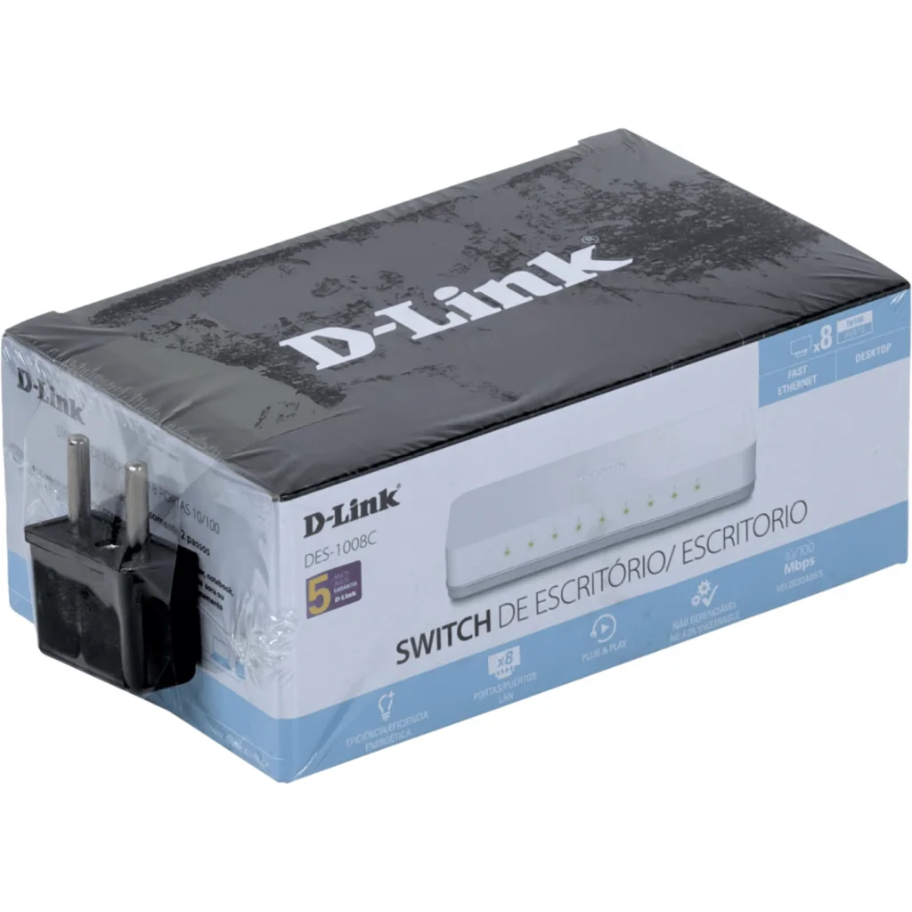Imagen 1 de Switch D´Link DES-1008C 8 Puertos 10/100Mbps, No Administrable