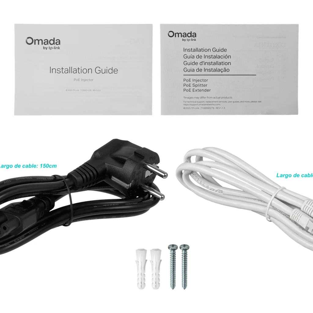 Inyector TP-Link POE260S, PoE+ 2.5G 2*2.5Gbps hasta 30W Comp. IEEE802.3af/at