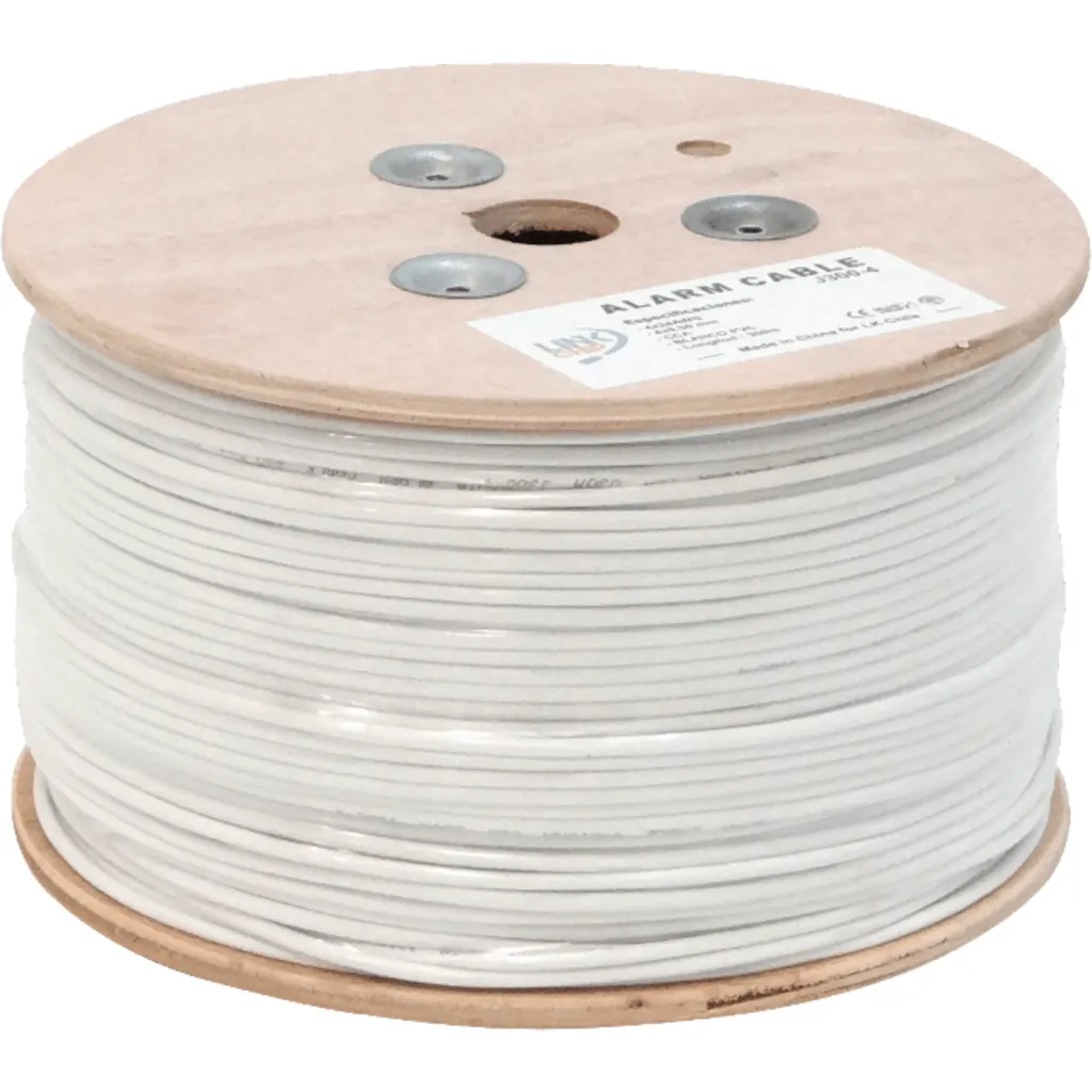 300mt 4C Alambre 24AWG Telefonico 2-Pares Redondo Aleacion CCA 4x0,5mm