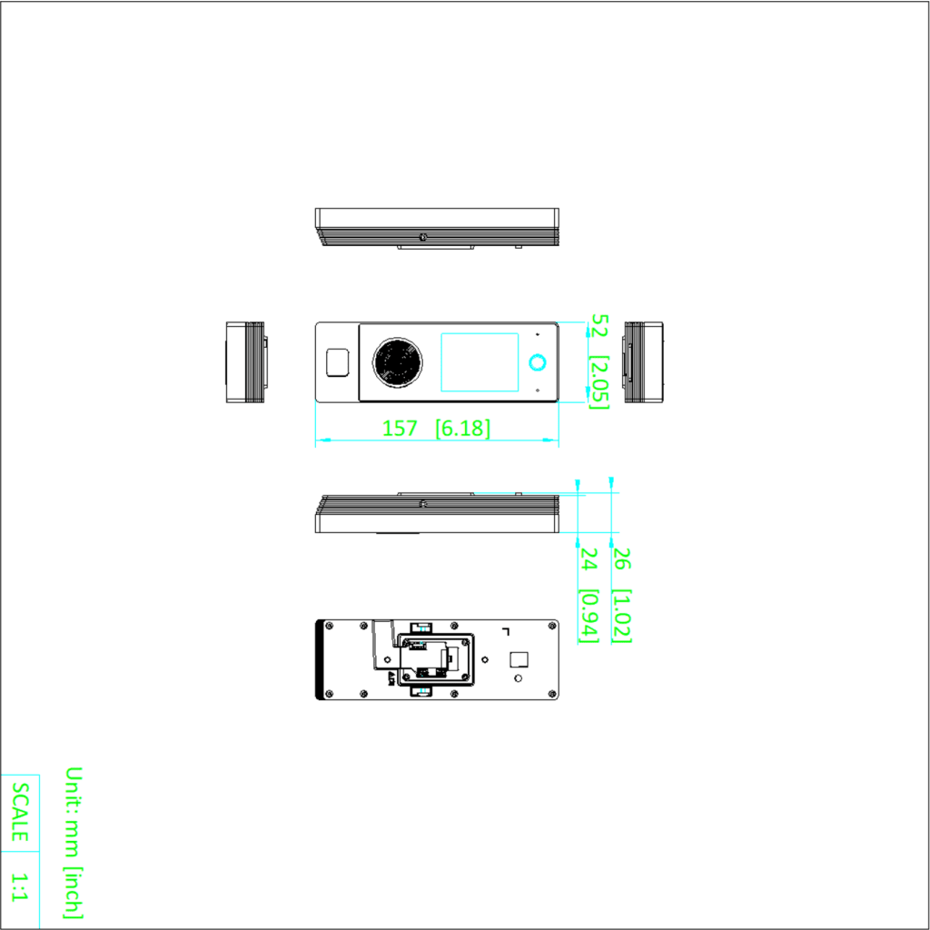 Imagen 3 de Control de Acceso Reconocimiento Facial WIFI Hikvision IP65 Proxy/Huella Min Moe