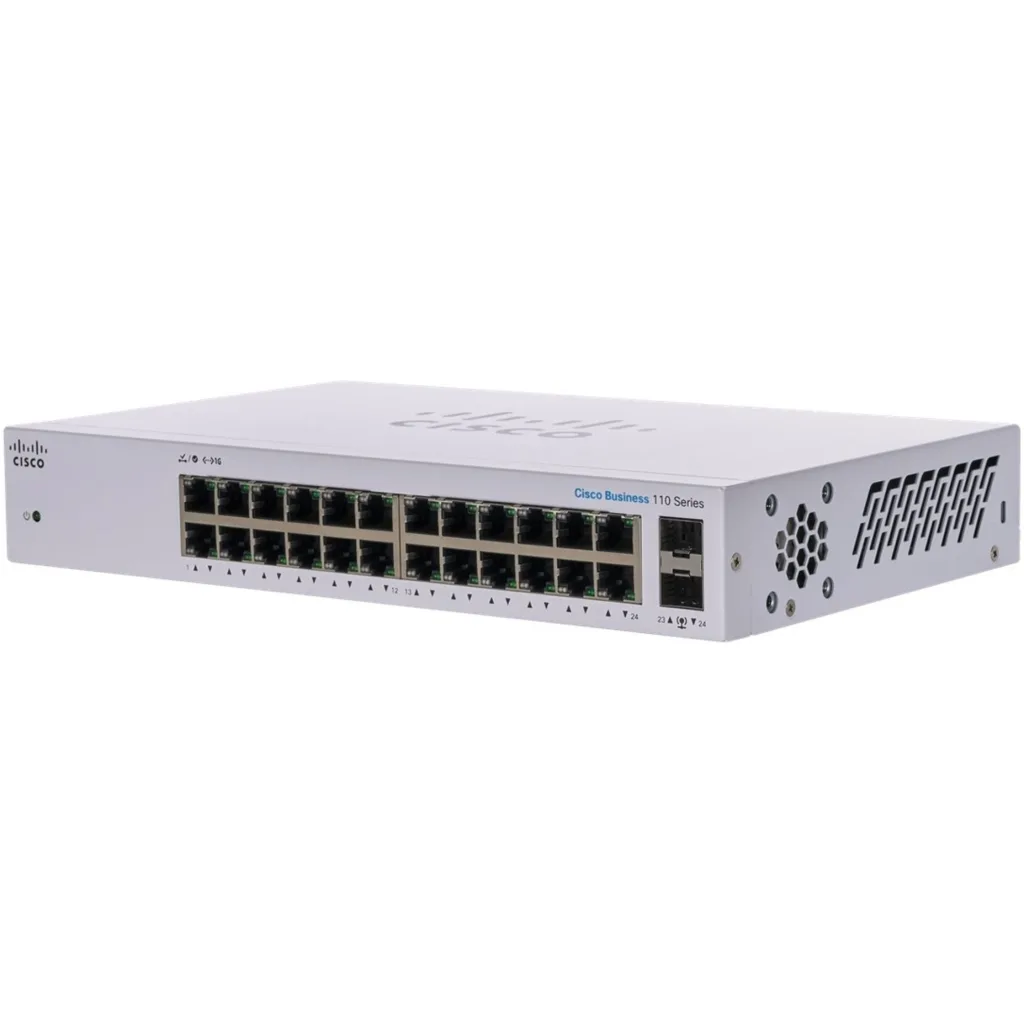 Imagen 3 de Switch Cisco Gigabit Ethernet Business 110, 24 P 10/100/1000Mbps+2 P SFP 48 Gb/s