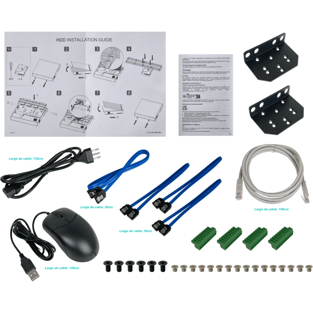 Imagen 4 de DAHUA NVR 16-IP 16-Poe 32MP 2-HDMI 2-VGA USB RS232 4xSATA16TB WizSense