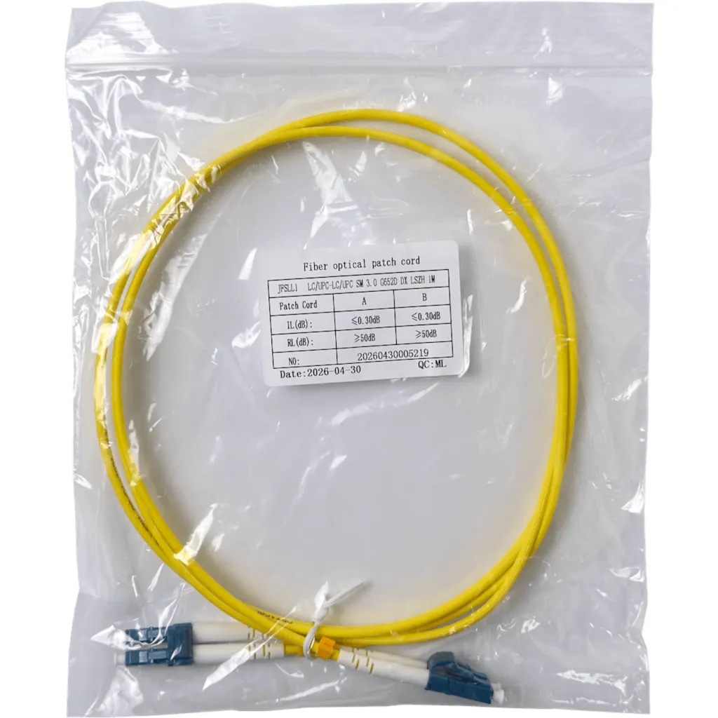 1mt LC-LC MonoModo SM Duplex Jumper Cable Fibra 3.0mm 9/125um