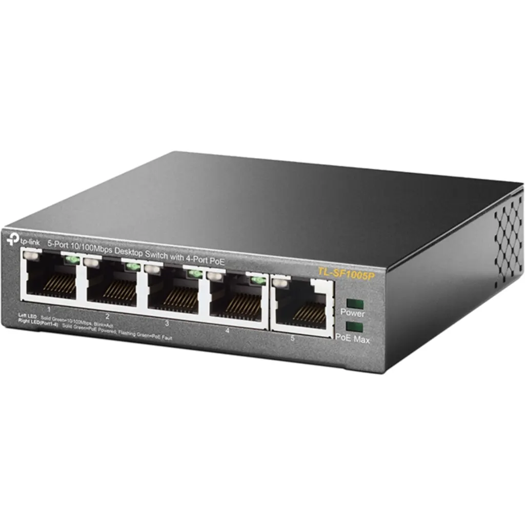 Imagen 2 de Switch TP-Link TL-SF1005P, 5 Puertos RJ45, 10/100 Mbps, Protección de sobrecarga