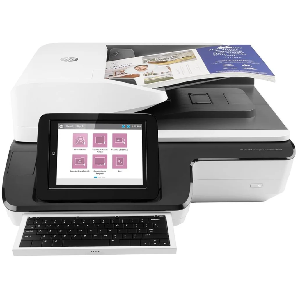 Escáner de Escritorio HP ScanJet Enterp Flow N9120 fn2 600ppi Cama P ADF LAN USB