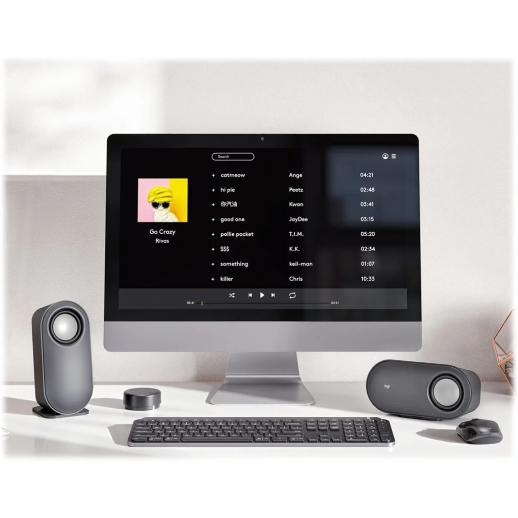Imagen 4 de Parlantes Inalámbricos Logitech Z407 Reales40W Subw20W Ent. mUSB 3.5mm BT Negro