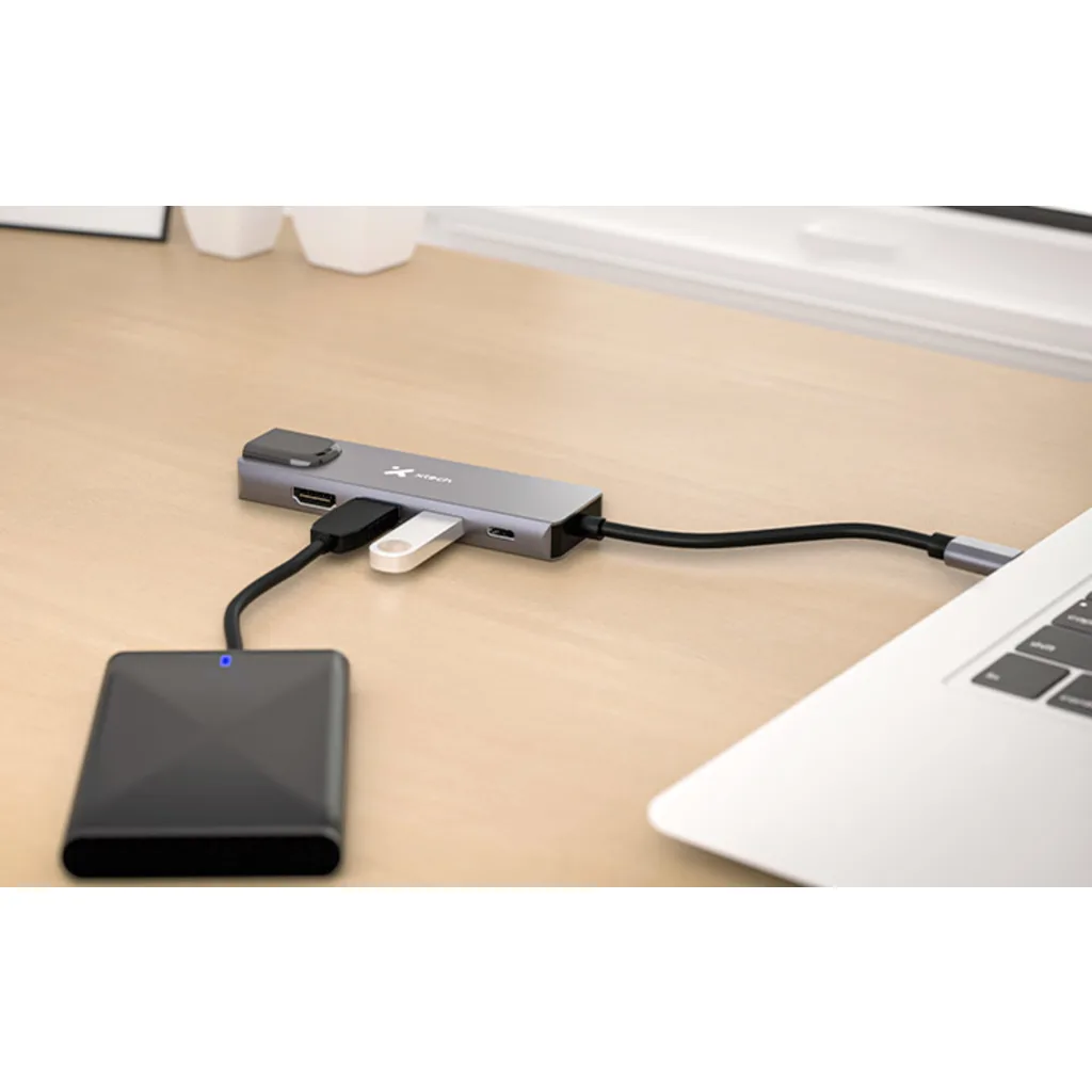 Imagen 7 de Xtech - Hub - 5 puertos - 5-in-1 USB-C(r) RJ-45  XTC-5