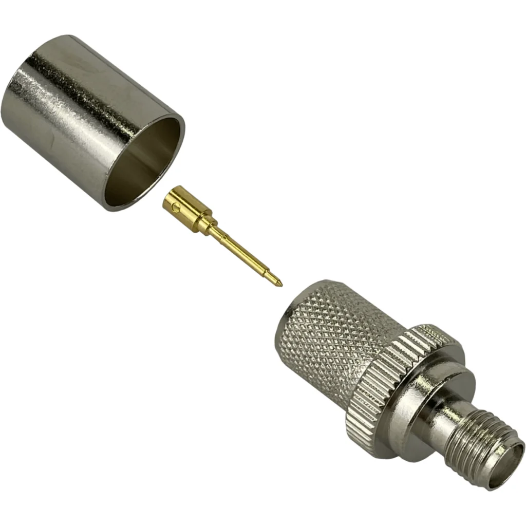 RPSMA-Hembra CA400 LMR400 Conector Crimpeable Serie-400