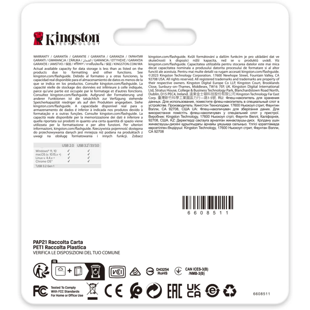 Imagen 5 de Pendrive 128GB Kingston DataTraveler SE9 G3, USB 3.2 Gen1 Lec220MB/s Esc100MB/s