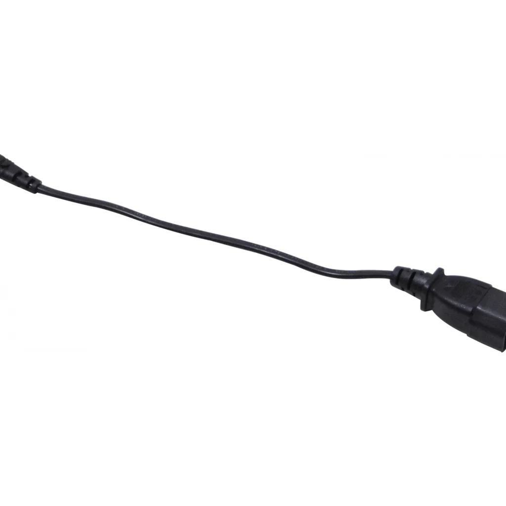 Imagen 1 de Cable Poder 3A CCM8 0,8mt Negro Tipo-8-C7-Hembra a C14-Macho 2x0,75mm2 80cm
