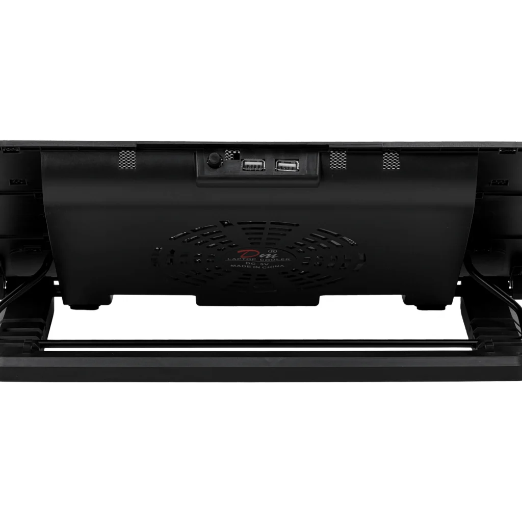 Imagen 3 de Soporte ajustable con ventilador Negro para Portatil 9-17Pulg 2-USB