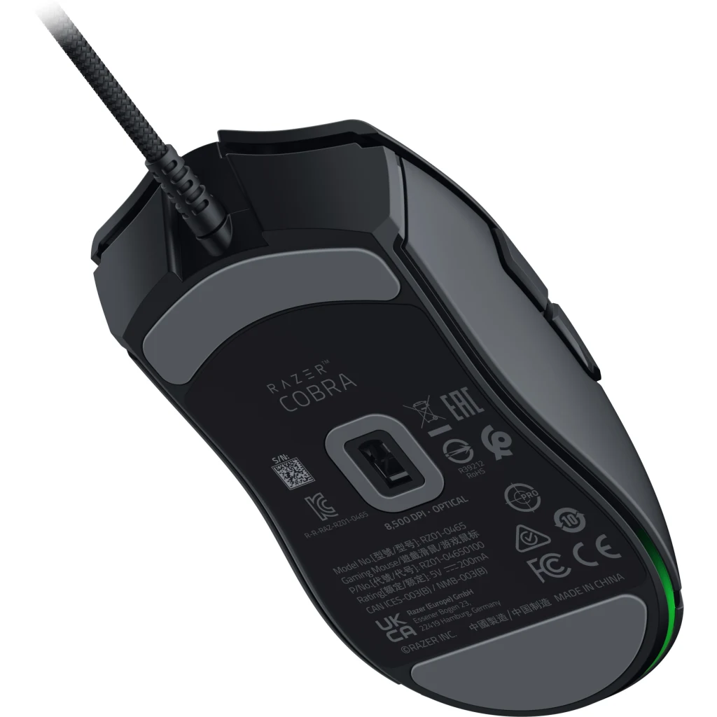 Imagen 3 de Mouse Gamer Alámbrico Razer Cobra Chroma RGB 8.500dpi Cable Speedflex Negro