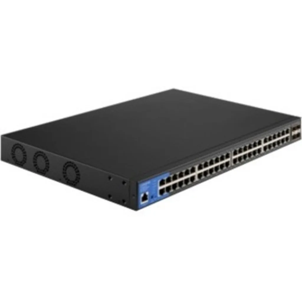 Imagen 3 de Switch Linksys LGS352MPC Gigabit PoE+ administrado de 48 prts 4 prts SFP+ 10G