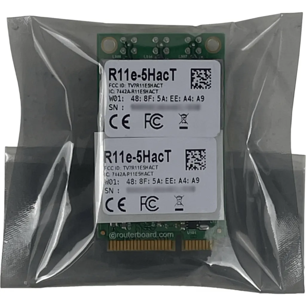 Imagen 2 de MIKROTIK 3-MMCX 28dBm MiniPCIe 5GHz-ac 4920-6100MHz QCA9880