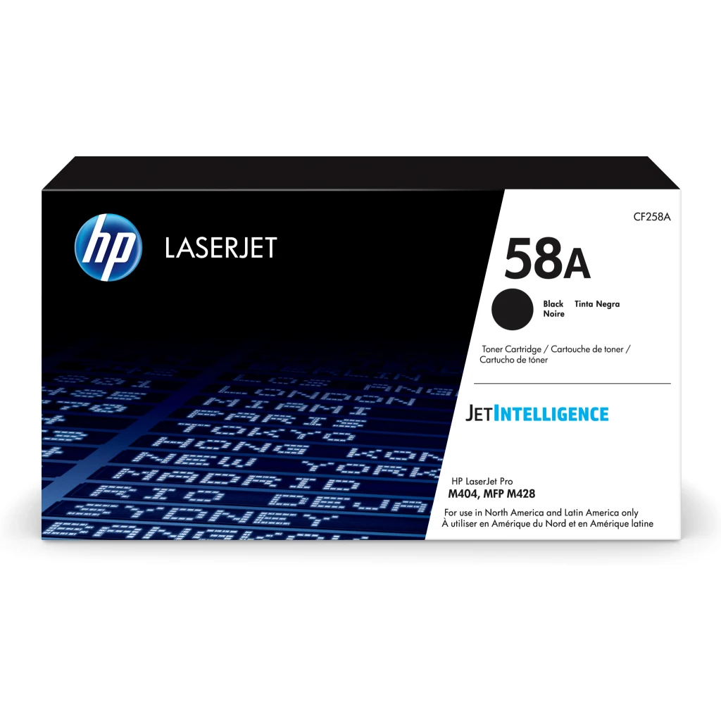 Toner HP 58A Negro para LaserJet Pro M404, LaserJet Pro M428, 3.000 Páginas