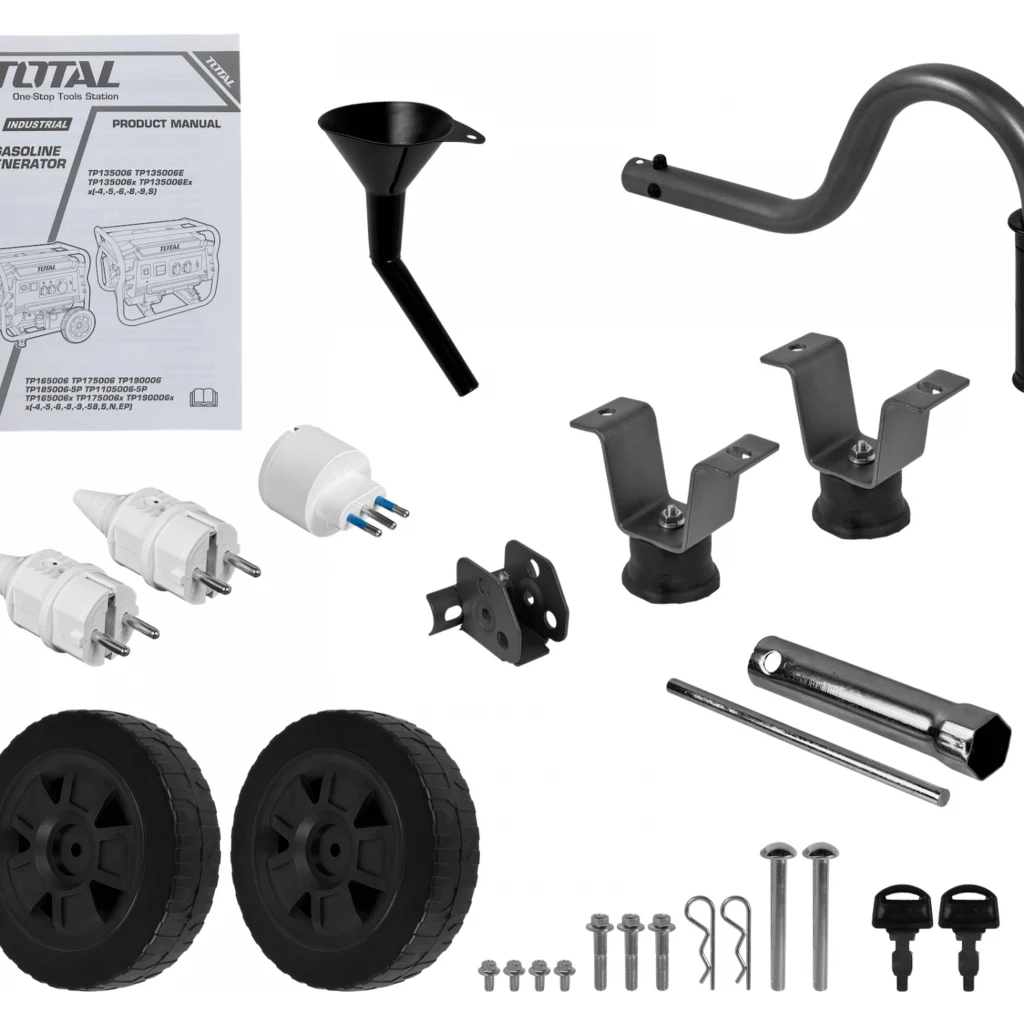 TOTAL 3500W Generador electrico a gasolina 15L-Tanque 220VAC TP135006E