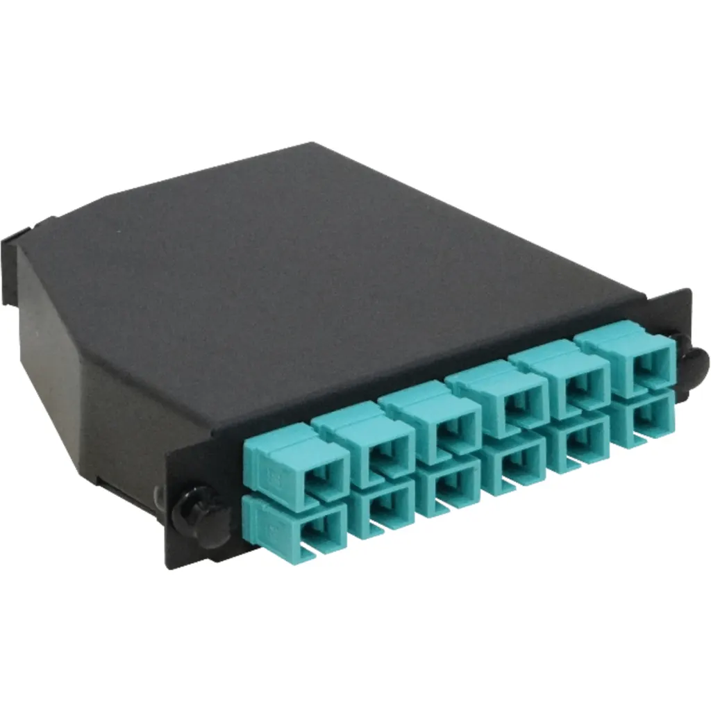 Imagen 1 de OM3 12-SC 1-MPO/M Cassette para/1U-3P 130mm Fibra Pre-Conectorizada