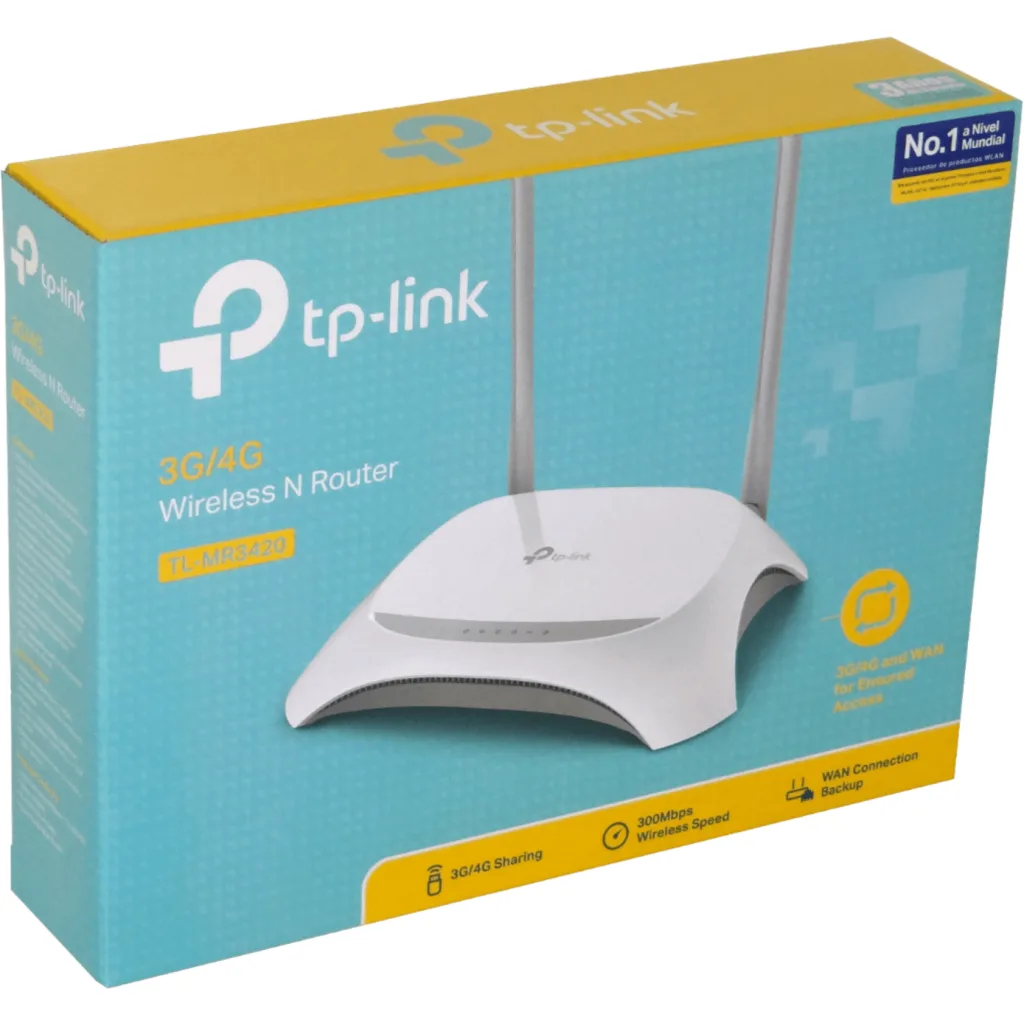 Imagen 3 de Router TP-Link 3G / 4G N300 TL-MR 3420 300MBPS 4 Puertos LAN