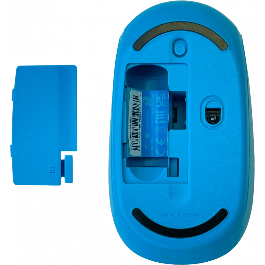 Imagen 4 de Mouse Celeste USB-AM inalambrico 2,4GHz req/1-AA Cyan-Blue