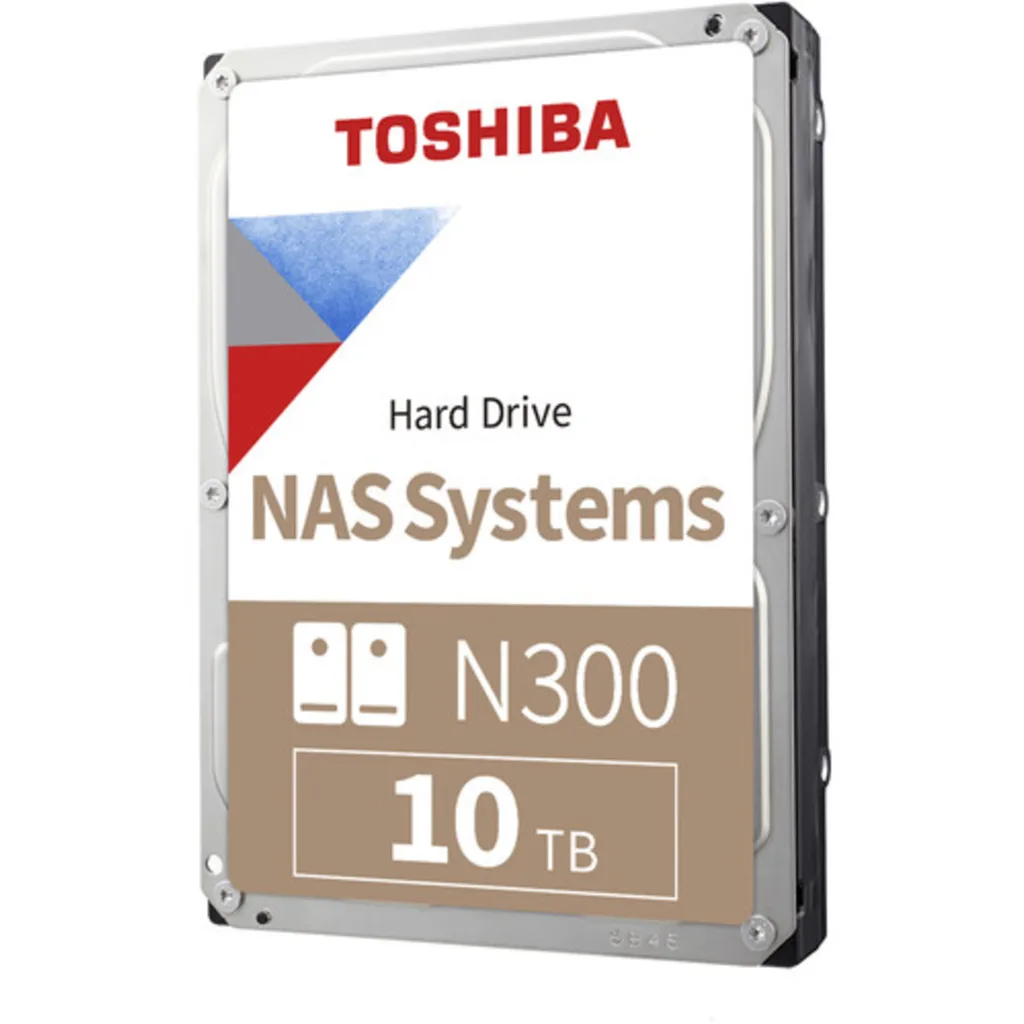 Disco Duro Toshiba N300 10TB 3.5"" 7200RPM SATA III 6GBb/s 512MB p/NAS