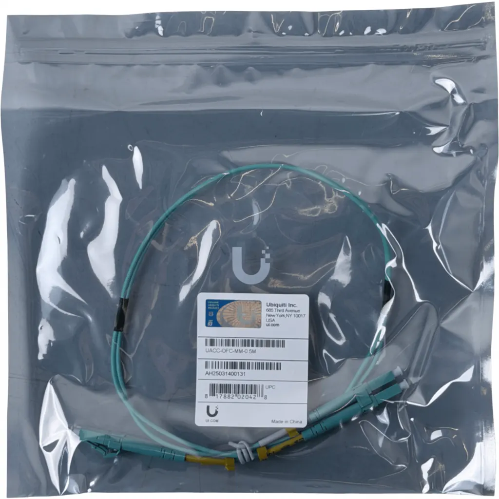 UBIQUITI 50cm LC-LC OM3 MultiModo MM Duplex Jumper Fibra 2mm 50/125um