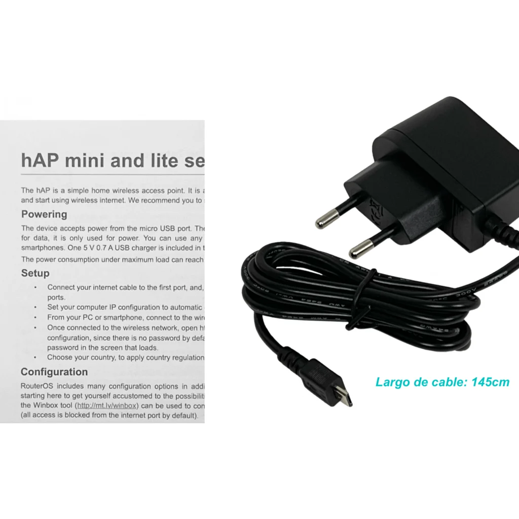 Imagen 4 de MIKROTIK 650MHz 3-100 2,4GHz 2x2 L4 Ants-intern inc5V 1,5dBi RB931-2nD