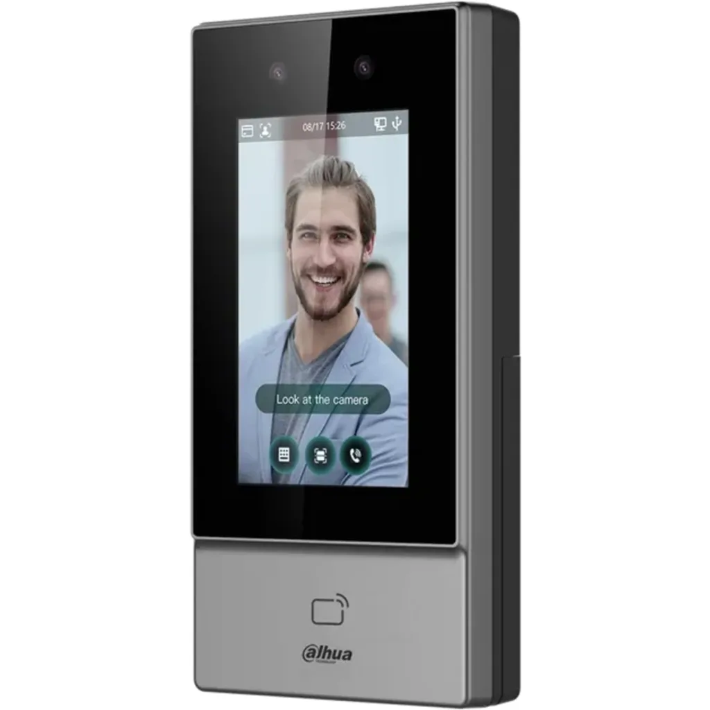 Imagen 2 de "DHI-ASI6213S-PW. Control de acceso Dahua IP65 camara de 2MP pantalla de 4.3"" reconocimiento facial H"