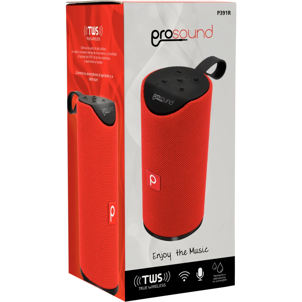 PARLANTE BT P391 PROSOUND ROJO