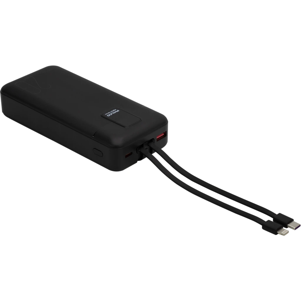 Imagen 2 de Power Bank Philco PBK25-20K 20.000mAh  PD 22.5W Color negro
