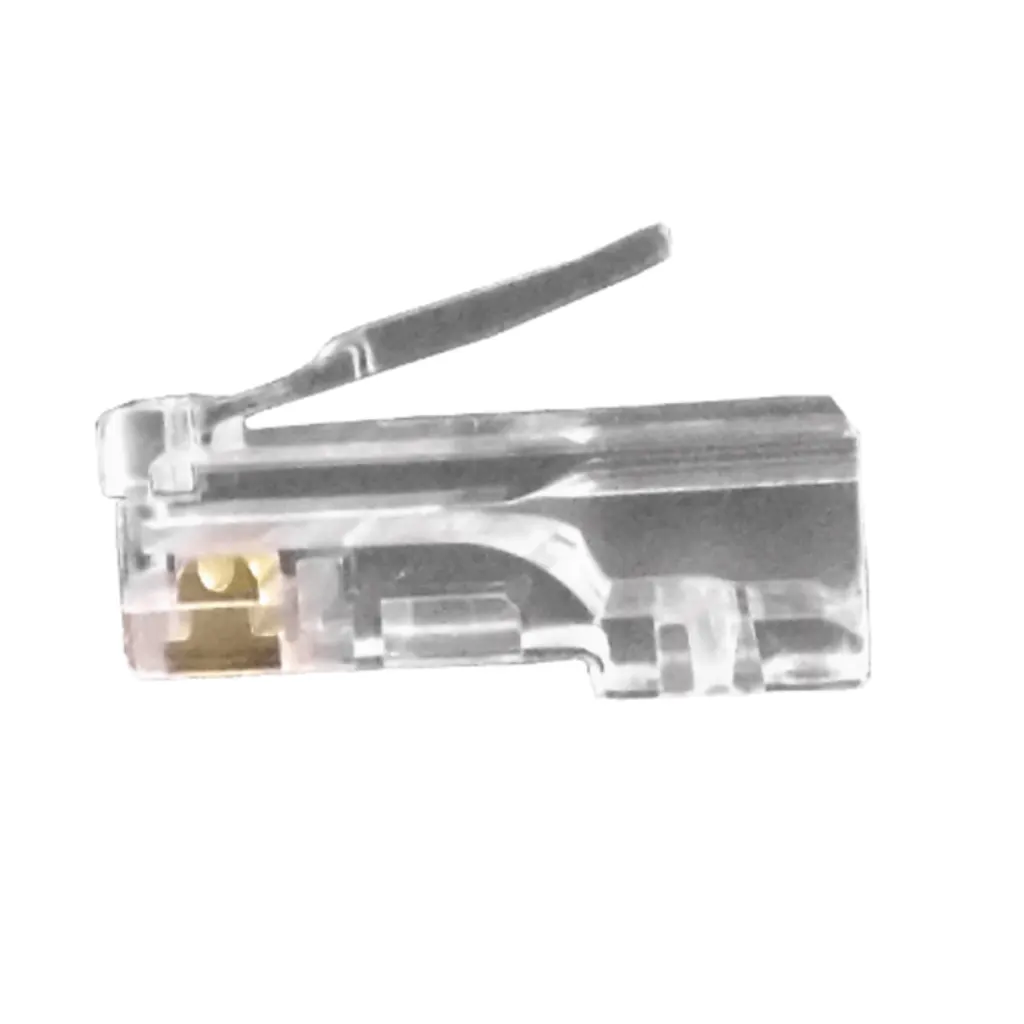 Imagen 2 de Conector RJ-45 Macho CAT5E 10-UNIDS P/UNIFILAR - LINKMADE